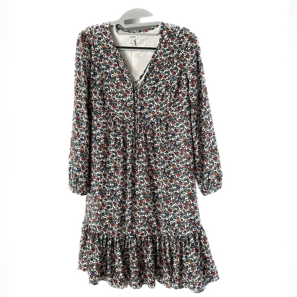 J Crew floral drop waist dress - Picture 1 of 3